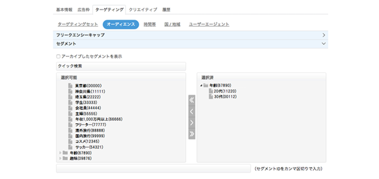 AudienceOne®連携によるターゲティング広告配信